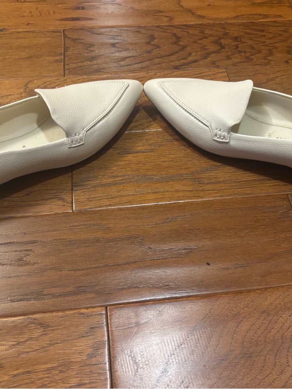 Anne Klein Women's White Pointed Toe Slip-On Loafers - Picture 6 of 6
